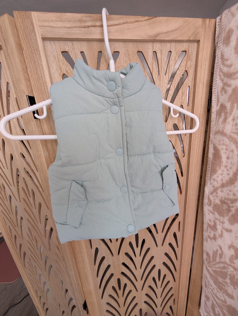 toddler vest Jessica Simpson Mint green toddler Puffer vest 12m
